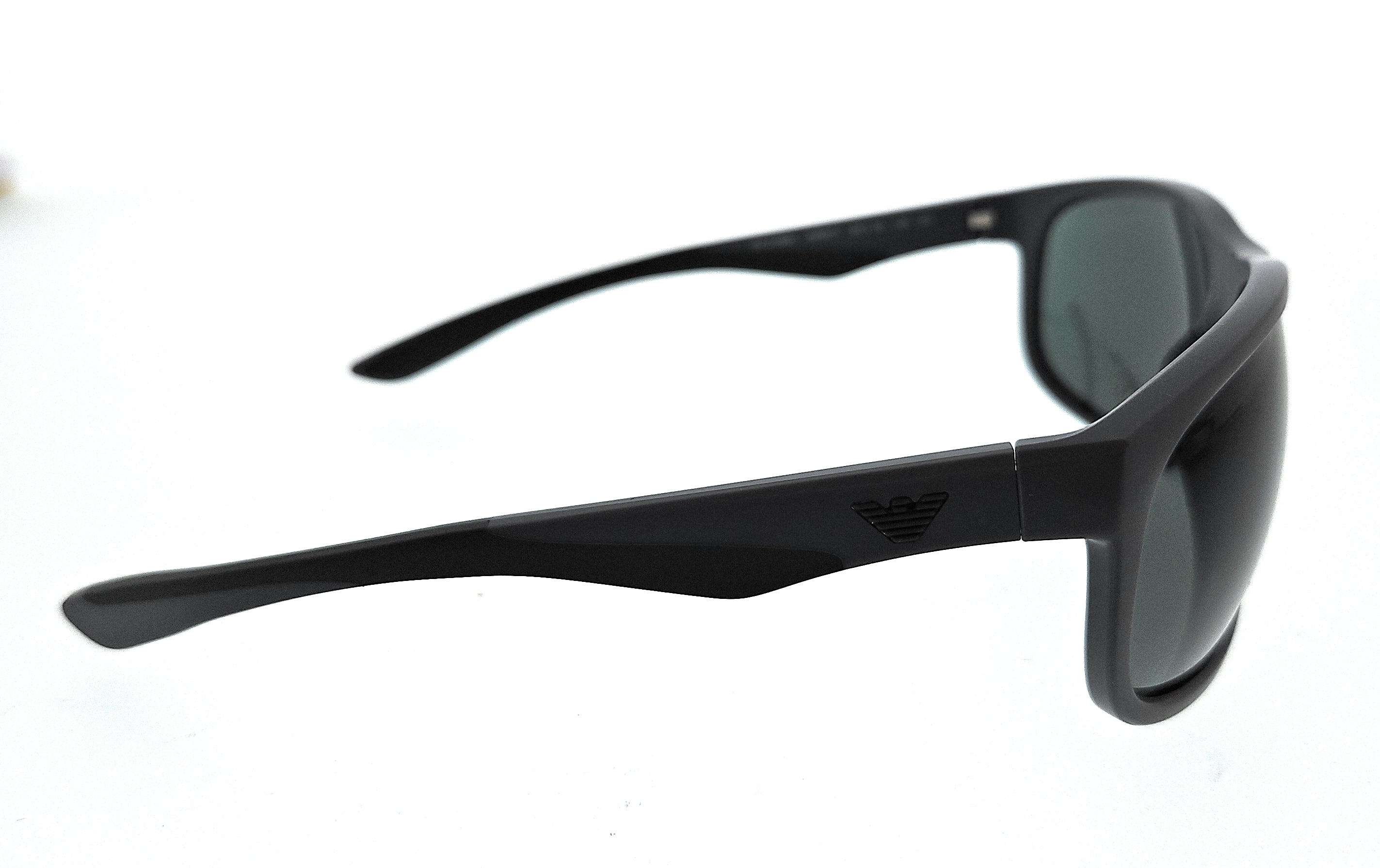 Emporio Armani 0EA4199U 506071 Matte Gray/Green Square Sunglasses