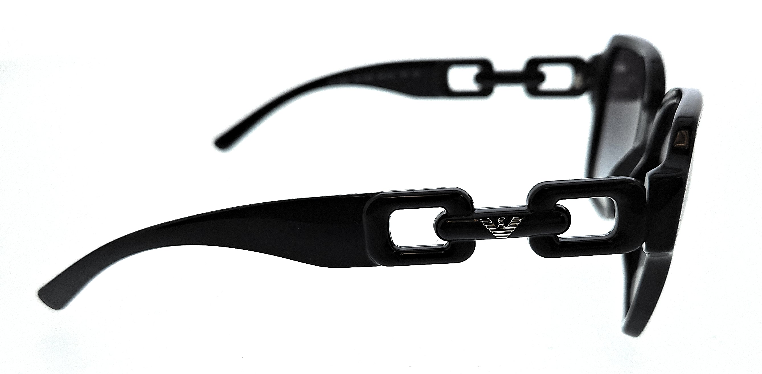 Emporio Armani 0EA4202 50178G Shiny Black Square Sunglasses