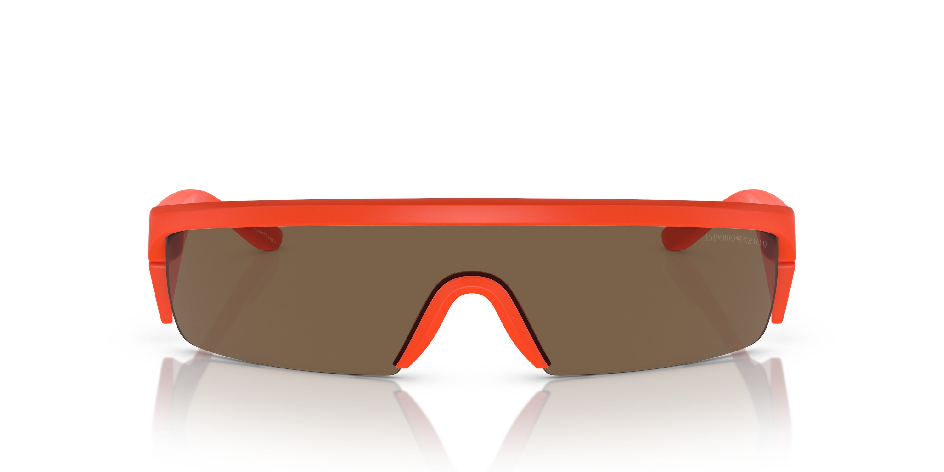 Emporio Armani 0EA4204U 601473 Matte orange Rectangle Sunglasses
