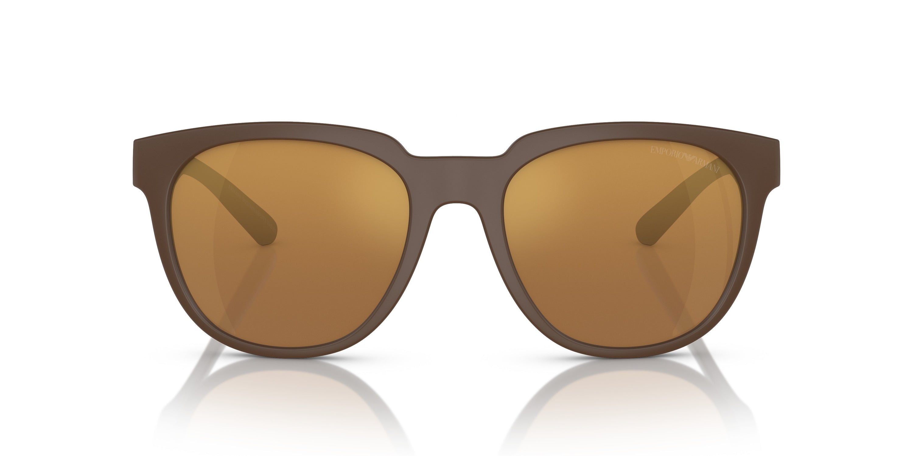 Emporio Armani 0EA4205 52606H Matte brown Square Sunglasses