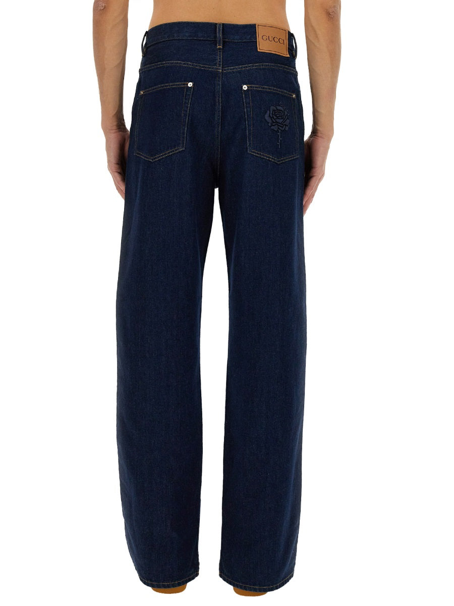 Gucci Men Denim Pants