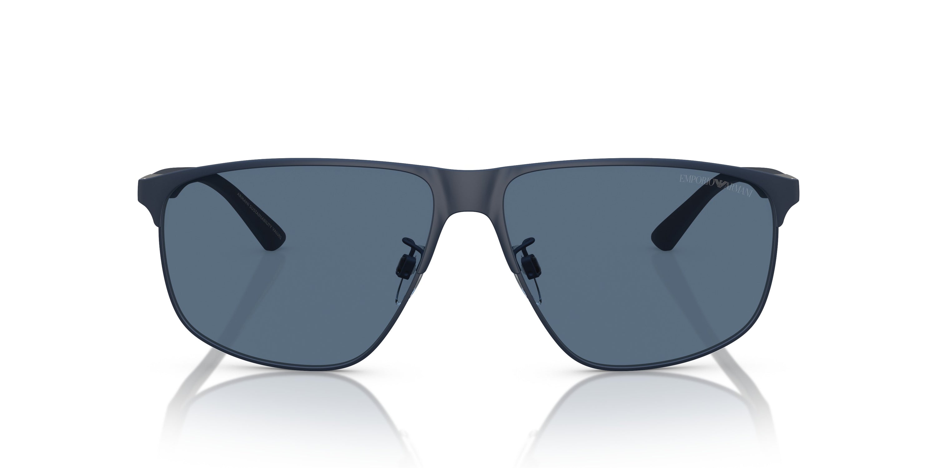 Emporio Armani 0EA2094 301880 Matte blue Rectangular Sunglasses