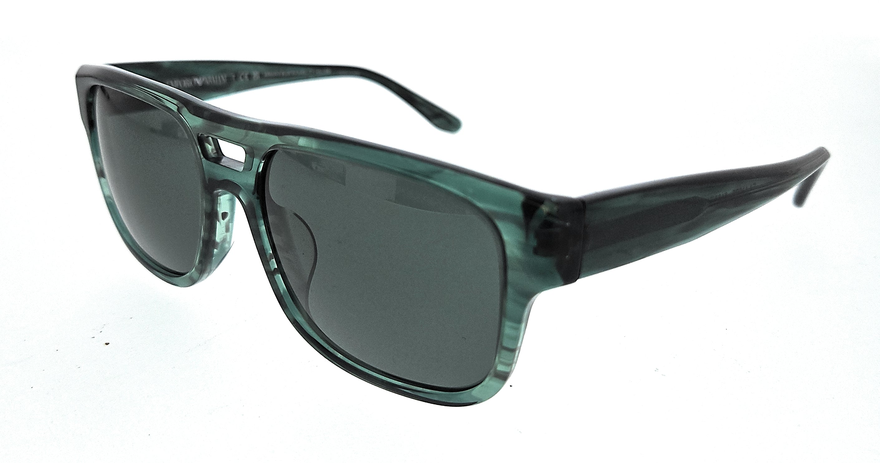 Emporio Armani 0EA4197F 516871 Striped Green Square Sunglasses