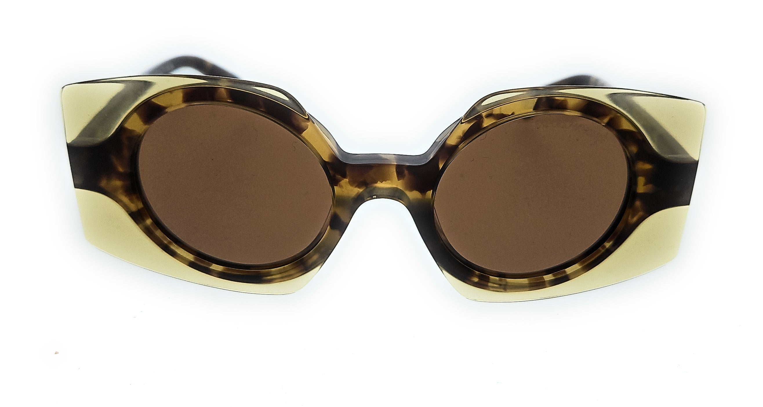 Emporio Armani 0EA4207 603073 Havana Top Transparent Brown Square Sunglasses