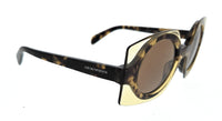 Emporio Armani 0EA4207 603073 Havana Top Transparent Brown Square Sunglasses