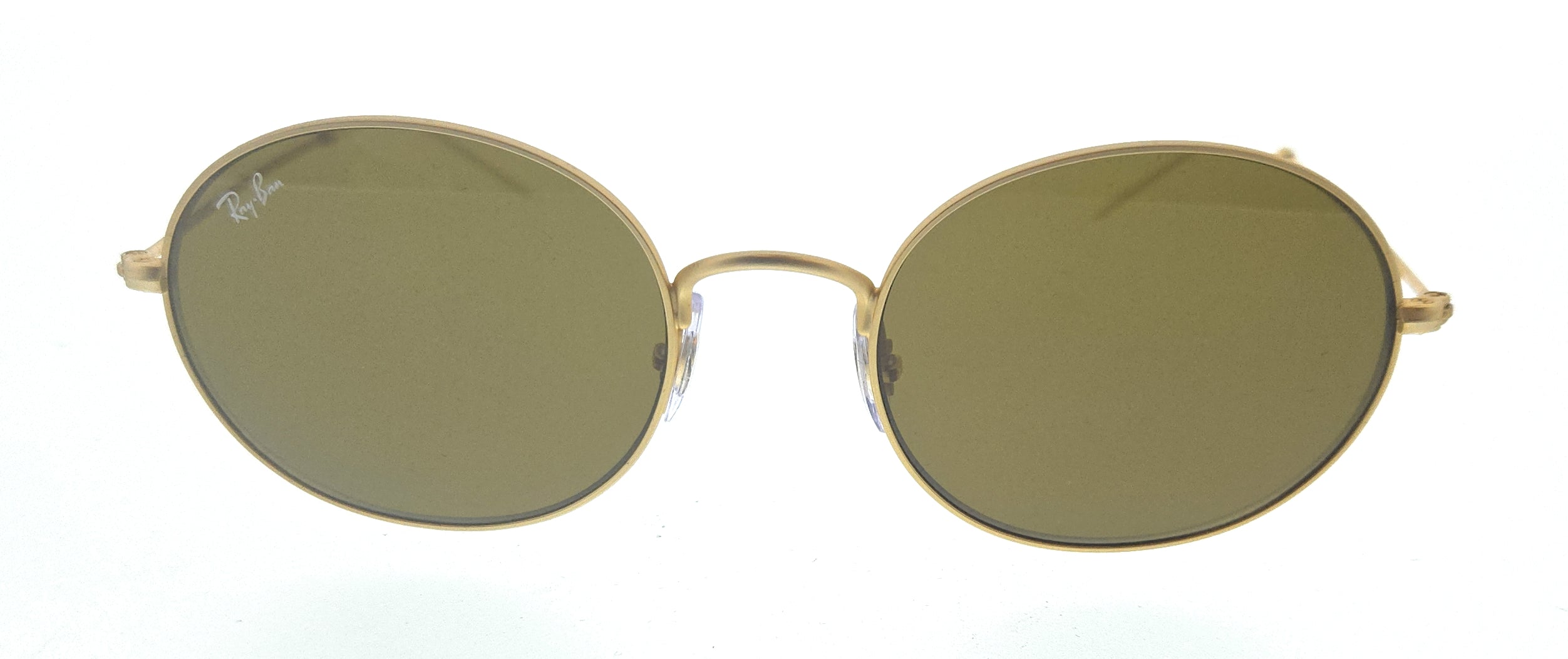 Ray- Ban 0RB3594 901373 Gold Round Sunglasses