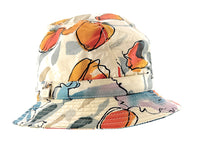 Dolce & Gabbana Women's Floral Print Bucket Hat - Stylish Reversible Sun Hat-