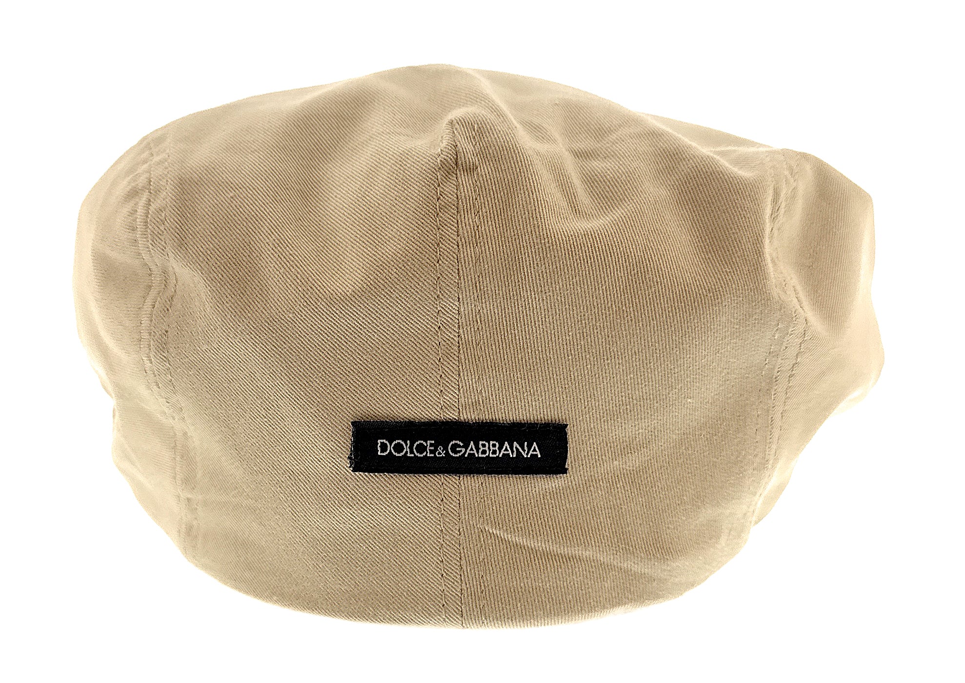 Dolce & Gabbana Beige Traditional Flat Cap-