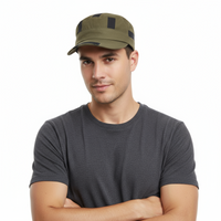 Dolce & Gabbana Black/Beige Military-Style Cap