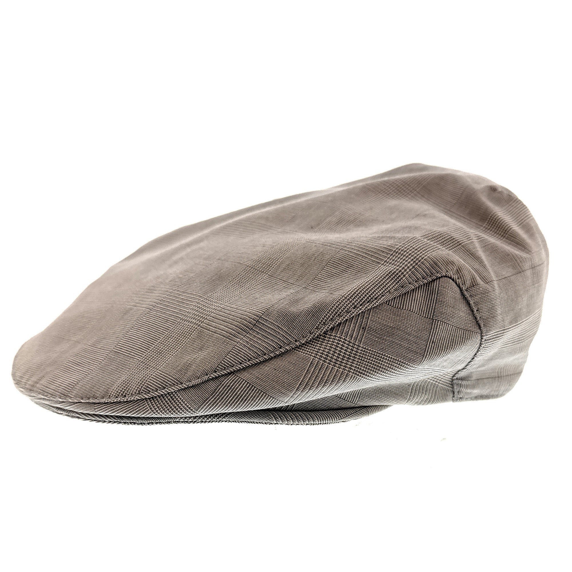 Dolce & Gabbana Men’s Light Grey Plaid Flat Cap