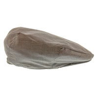 Dolce & Gabbana Men’s Light Grey Plaid Flat Cap