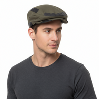 Dolce & Gabbana Military Army Green Cotton Blend Flat Cap – Luxury Headwear-Adult S