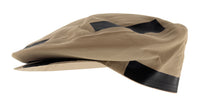 Dolce & Gabbana Beige/Black Solid Signature Modern Flat Cap-ayered Brim with Sleek Edge