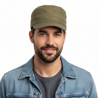 Dolce & Gabbana Olive Green Military-Inspired Cap