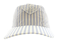 Dolce & Gabbana Blue White Classic Striped Cap