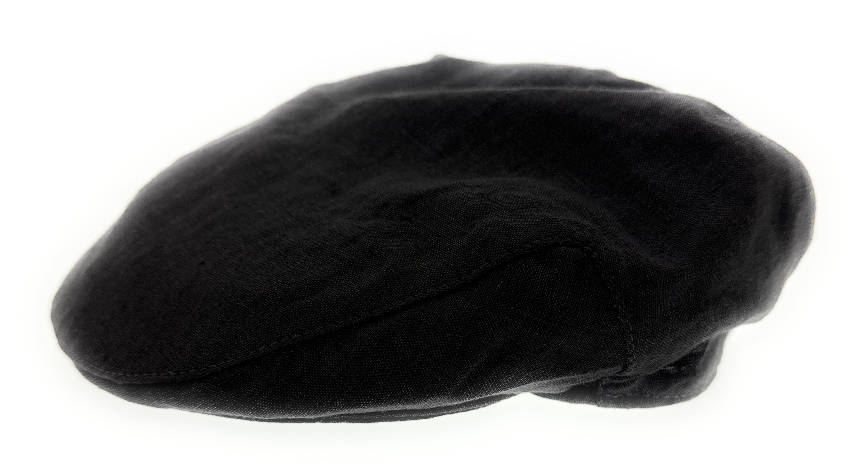 Dolce & Gabbana Men’s Black Pure Linen Flat Cap