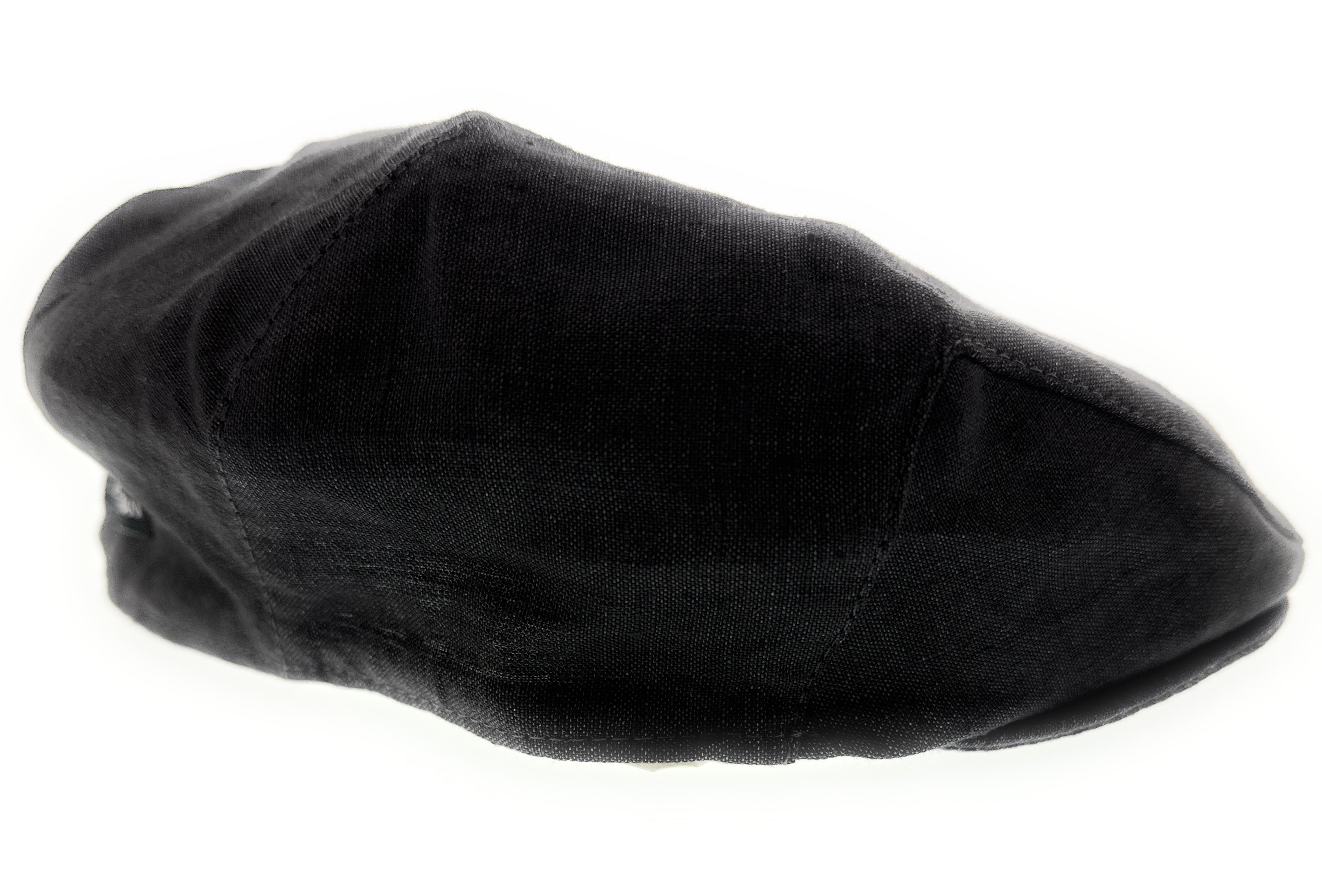 Dolce & Gabbana Men’s Black Pure Linen Flat Cap
