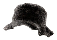 Dolce & Gabbana Grey 100% Virgin Wool Textured Bucket Hat - Premium Winter Hat-