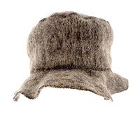 Dolce & Gabbana Lt Grey Virgin Wool Textured Bucket Hat - Winter Hat-