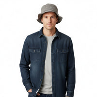 Dolce & Gabbana Lt Grey Virgin Wool Textured Bucket Hat - Winter Hat-