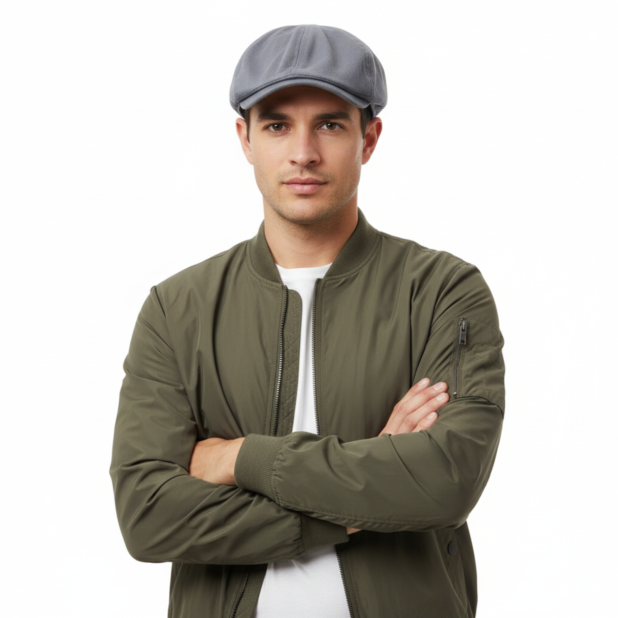 Dolce & Gabbana Black Cotton Blend Flat Cap