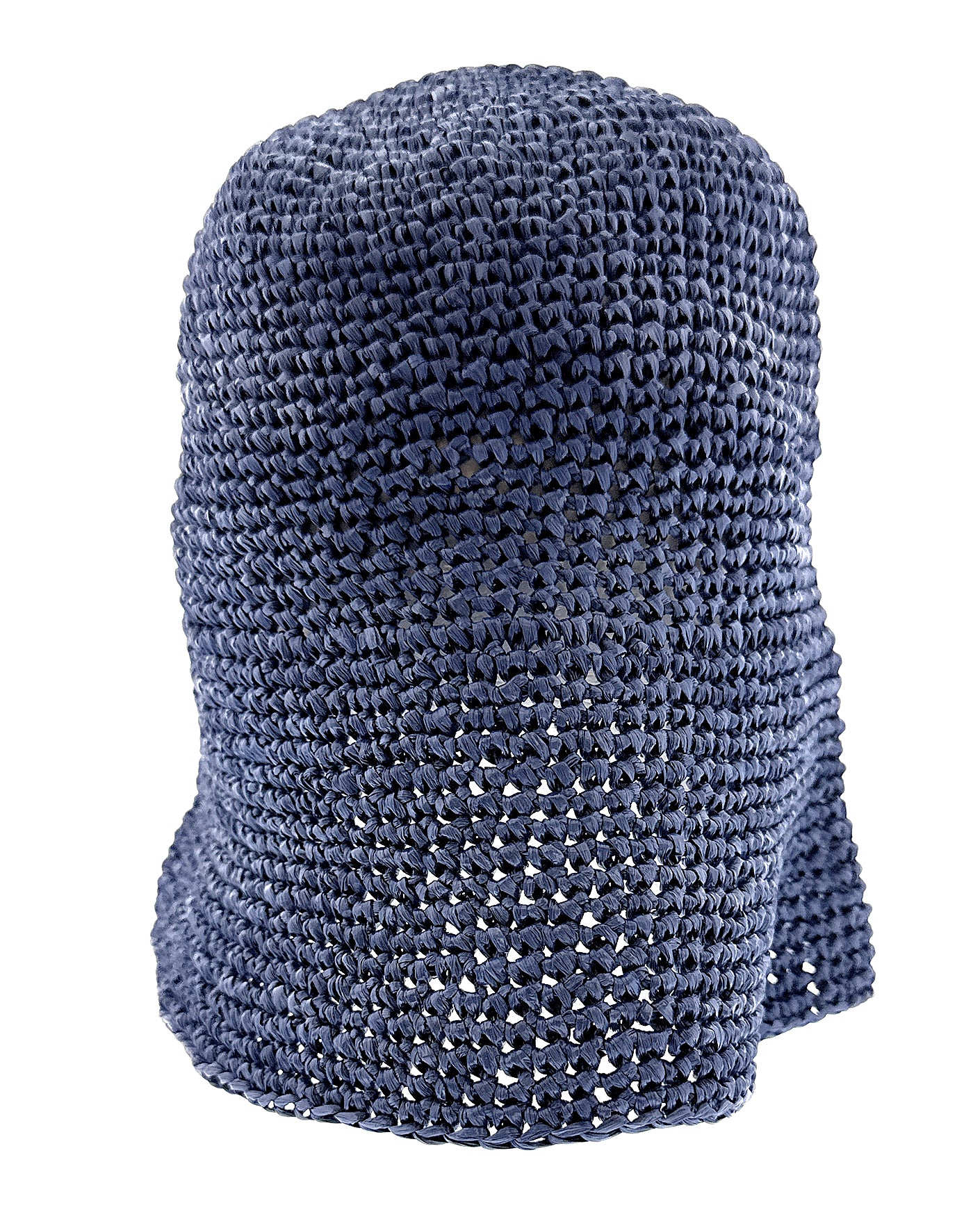 Dolce & Gabbana Blue Woven Straw Bucket Hat - Chic Summer Beach Hat-S