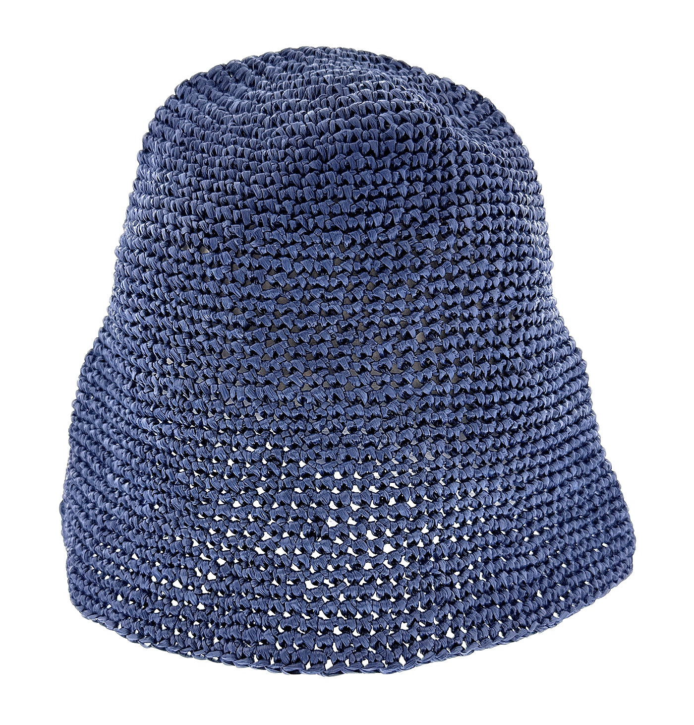 Dolce & Gabbana Blue Woven Straw Bucket Hat - Chic Summer Beach Hat-S
