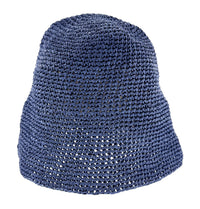 Dolce & Gabbana Blue Woven Straw Bucket Hat - Chic Summer Beach Hat-S