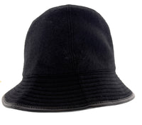 Dolce & Gabbana Charcoal Wool Blend Bucket Stitched Rim-Adult M