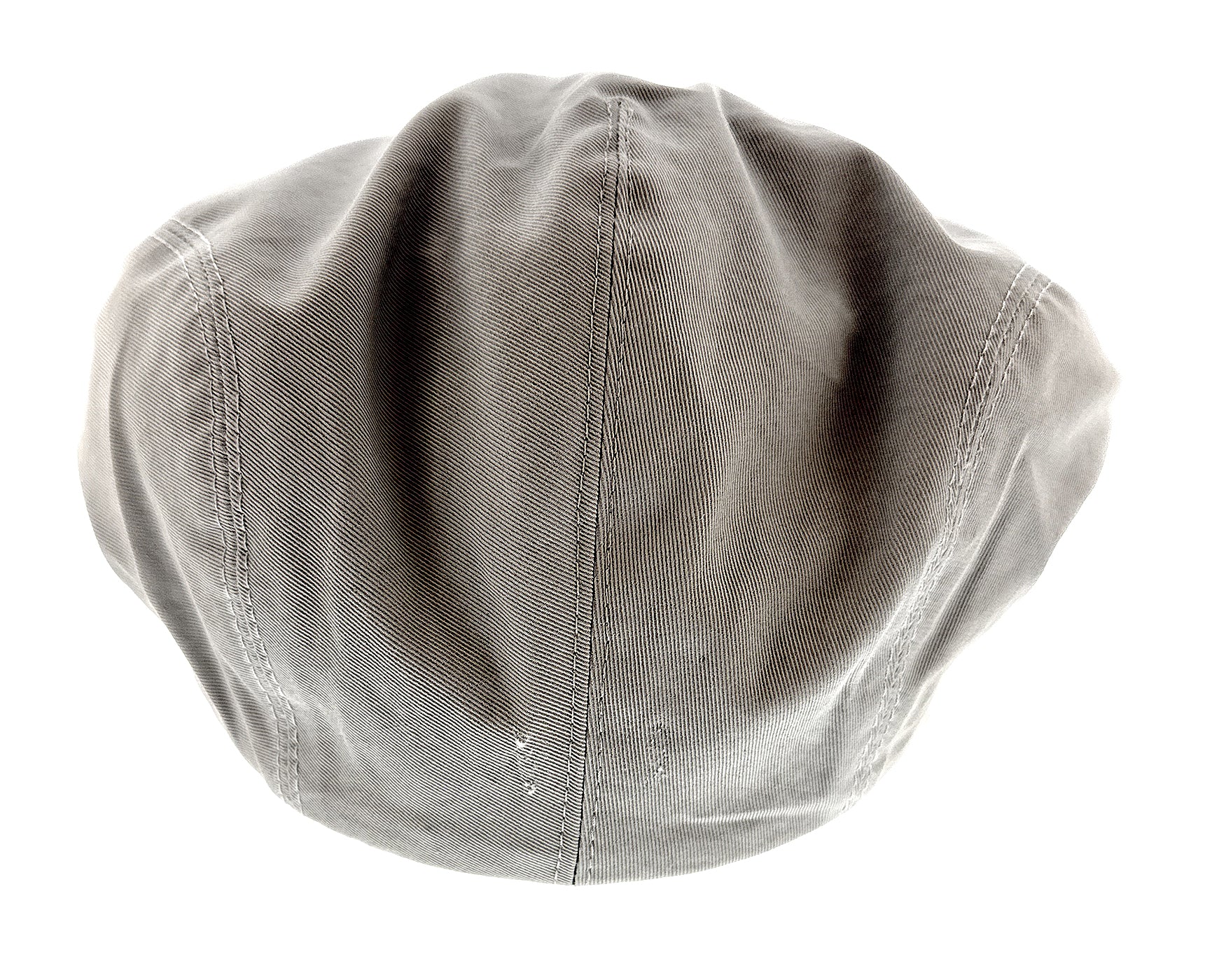 Dolce & Gabbana Light Grey Cotton Textured Vintage Flat Cap-