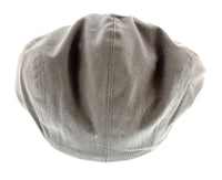 Dolce & Gabbana Light Grey Cotton Textured Vintage Flat Cap-