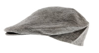Dolce & Gabbana Light Grey Linen Textured Vintage Flat Cap-58