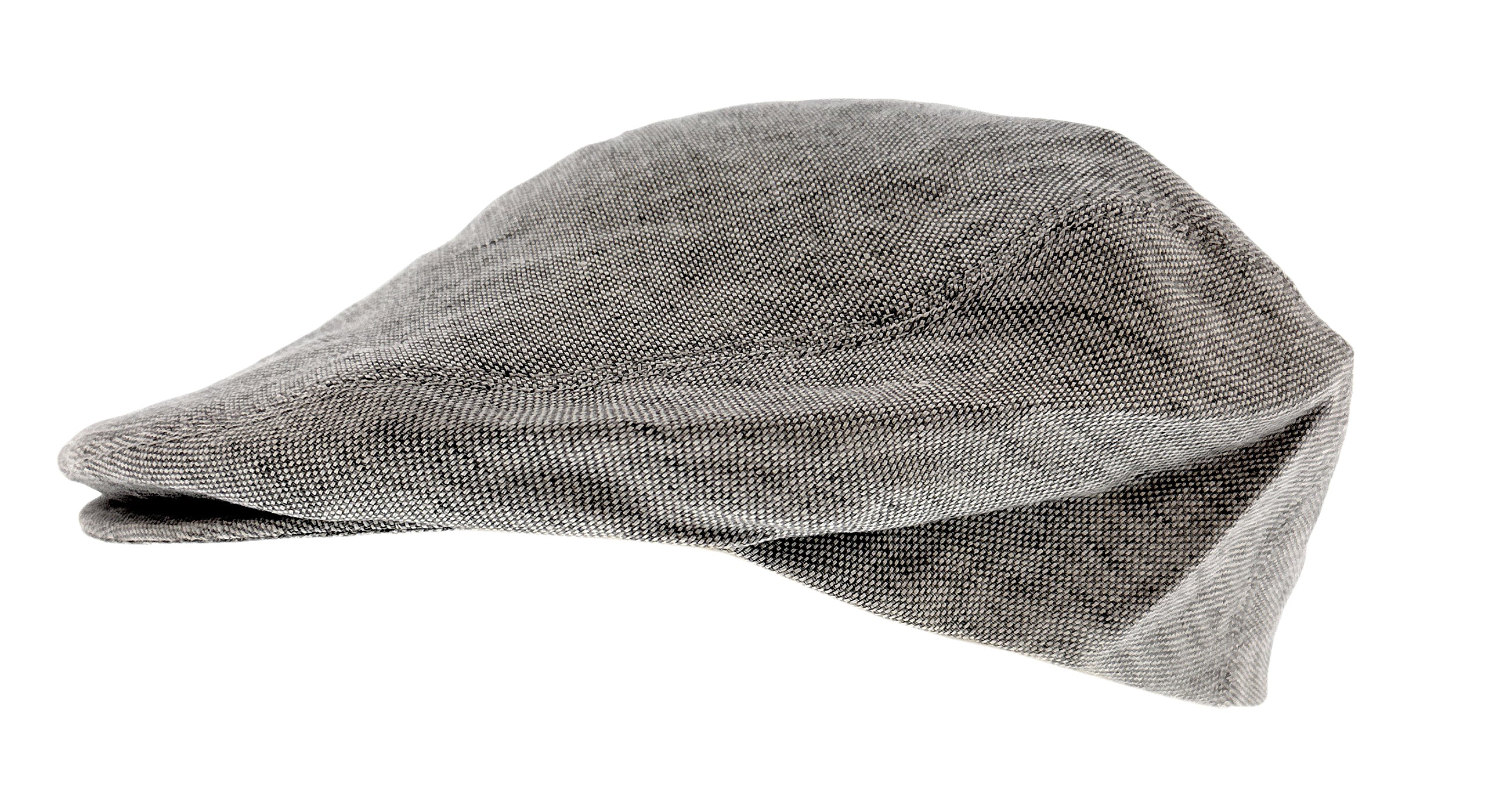 Dolce & Gabbana Light Grey Linen Textured Vintage Flat Cap-58