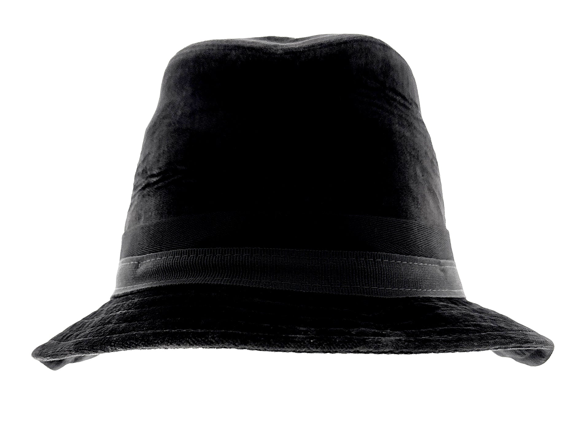 Dolce & Gabbana Classic Black Velvet Bucket Hat with Ribbon Accent Cotton-57