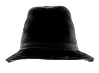 Dolce & Gabbana Classic Black Velvet Bucket Hat with Ribbon Accent Cotton-57