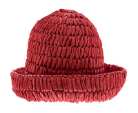 Dolce & Gabbana Red Woven Straw Bucket Hat - Chic Summer Beach Hat-M