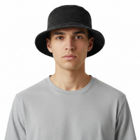 Dolce & Gabbana Grey Cotton Bucket Hat-Adult L