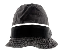 Dolce & Gabbana Men’s Black Pure Cotton Bucket Hat with Bow Band-Adult M