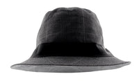 Dolce & Gabbana Cotton Light Grey Fine Plaid Bucket Hat-Adult L