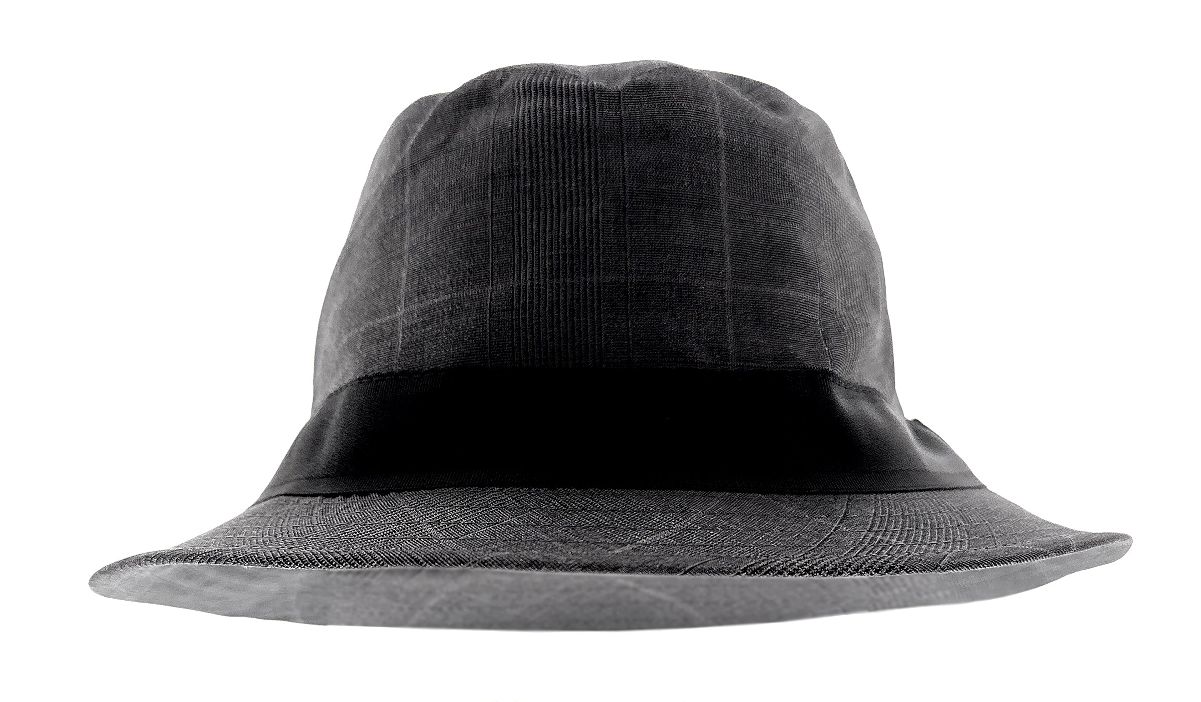 Dolce & Gabbana Cotton Light Grey Fine Plaid Bucket Hat-Adult L