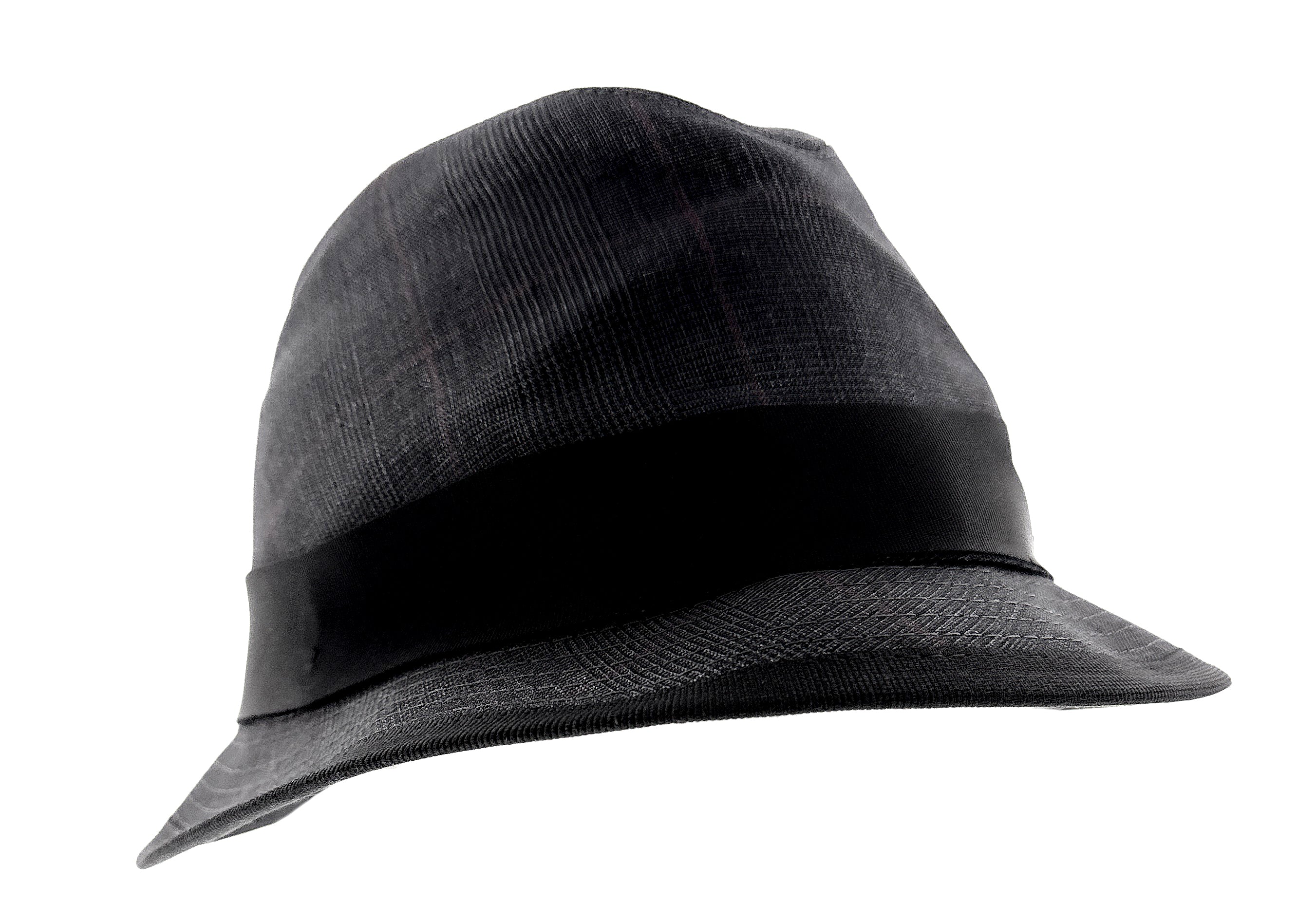 Dolce & Gabbana Men’s Grey Pure Cotton Plaid Bucket Hat with Bow Band-Adult M