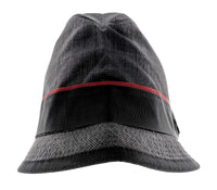 Dolce & Gabbana Men’s Grey Pure Wool Bucket Hat with Bow Band-Adult L