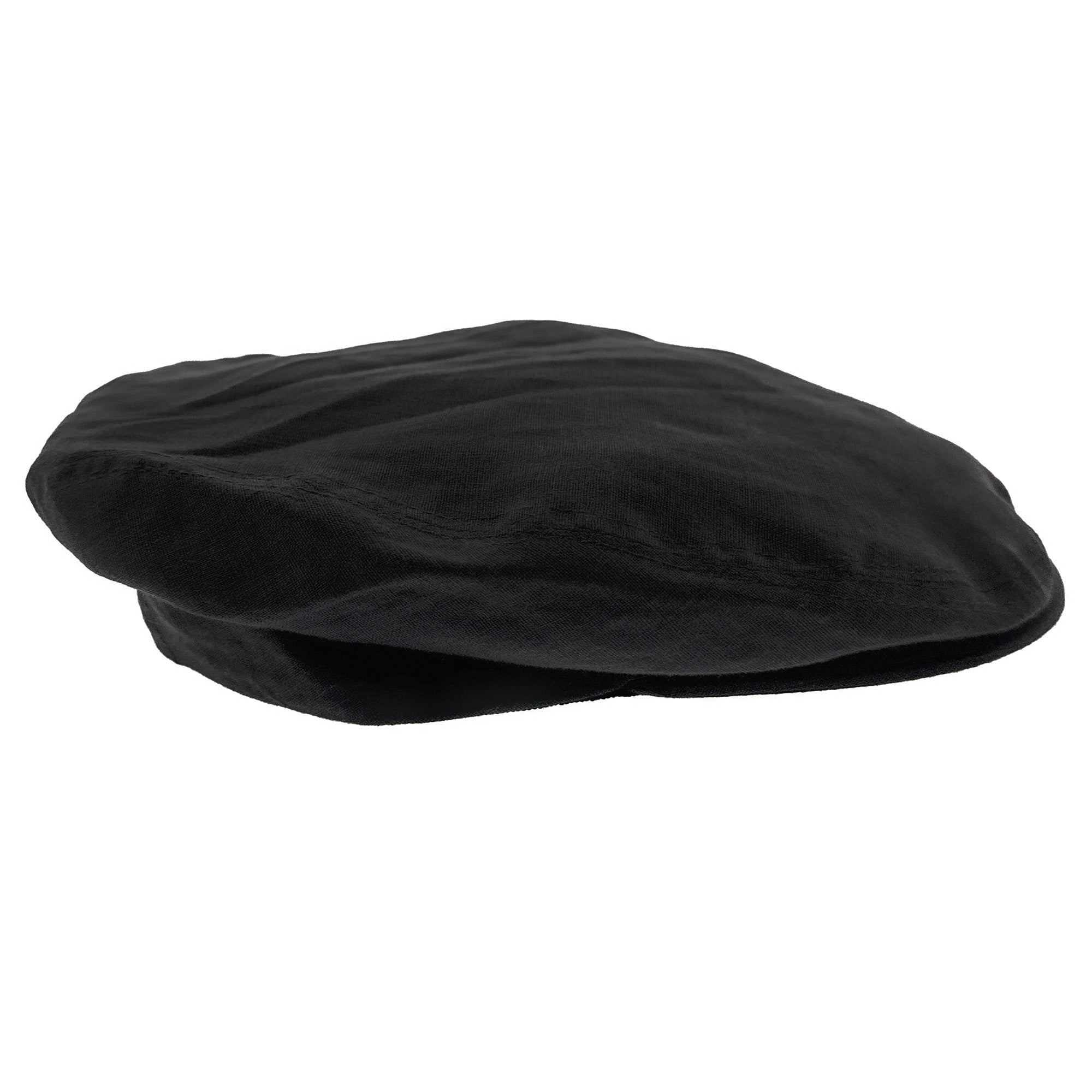 Dolce & Gabbana Men’s Black Linen Flat Cap – Luxury Headwear