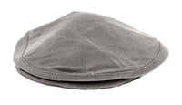 Dolce & Gabbana Light Grey Vintage Print Linen Blend Flat Cap-