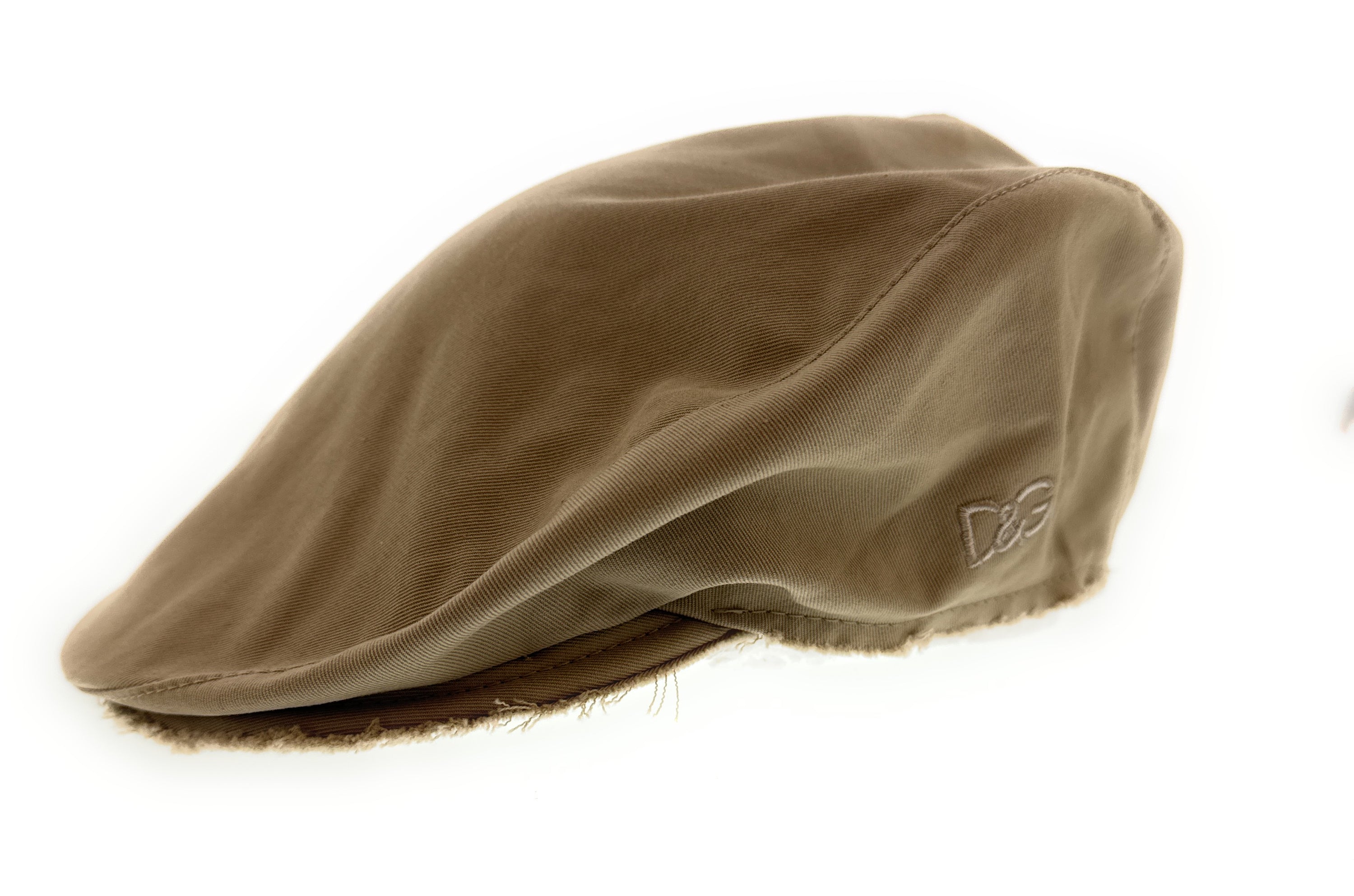 Dolce & Gabbana Ivory Cotton Signature Flat Cap