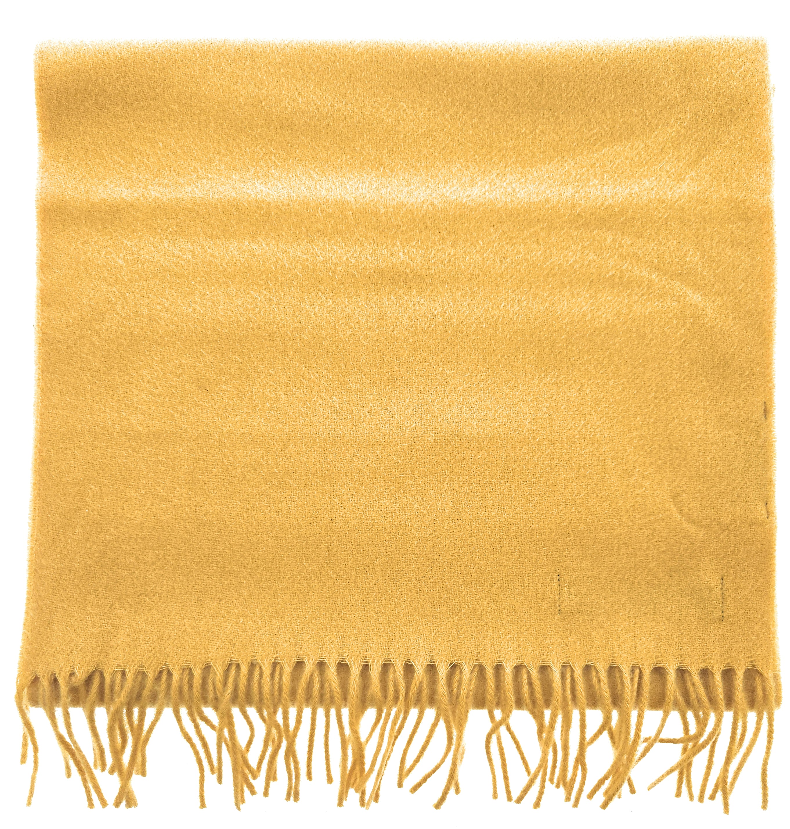 Lanvin Mustard Luxurious Modern 100% Cashmere Scarf