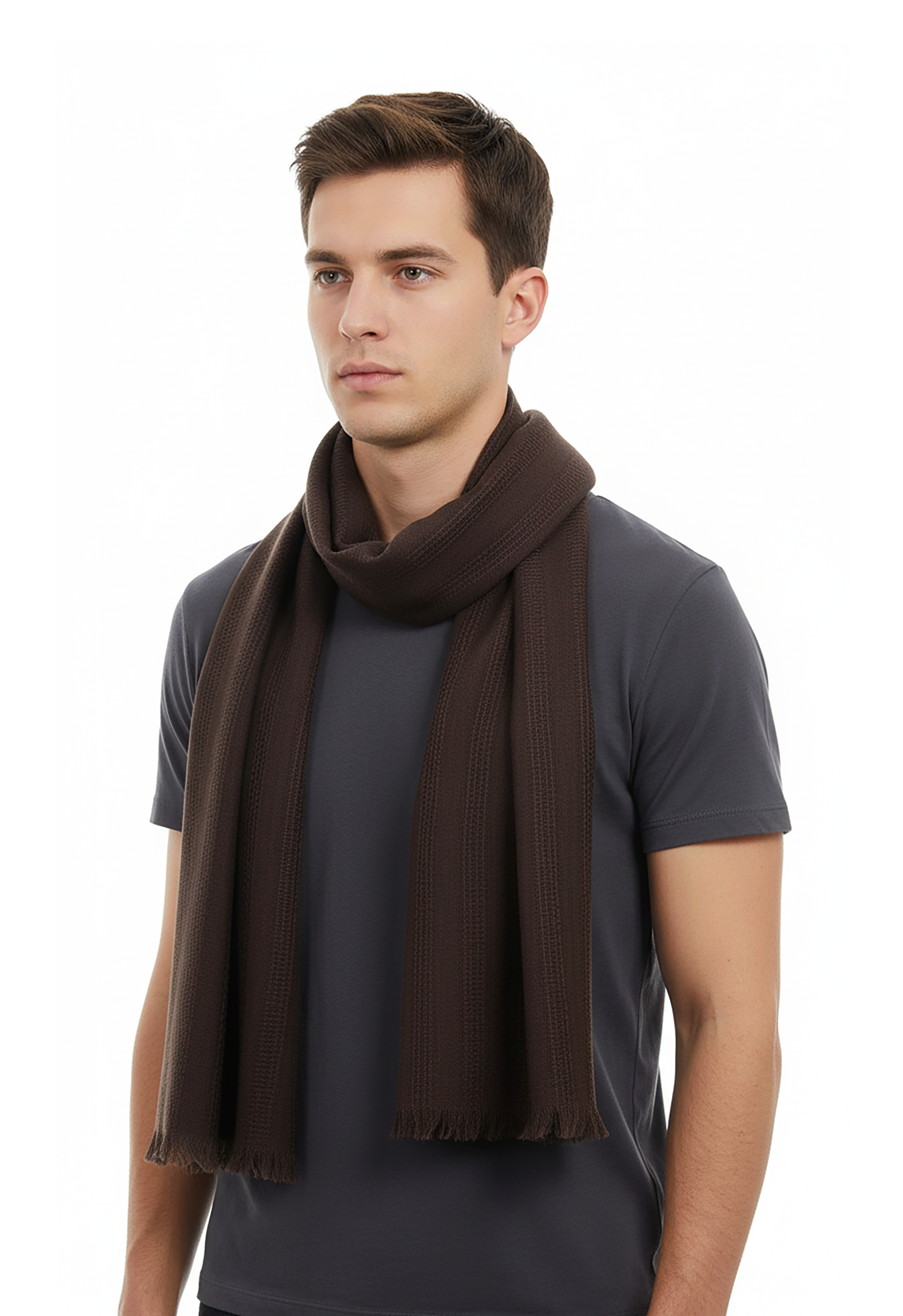 Lanvin Auburn Luxurious Modern Cashmere Blend Scarf
