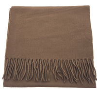 Lanvin Brown Luxurious Modern 100% Wool Scarf