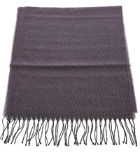 Lanvin 100% Wool Scarf – Elegant Purple Fringed Wrap