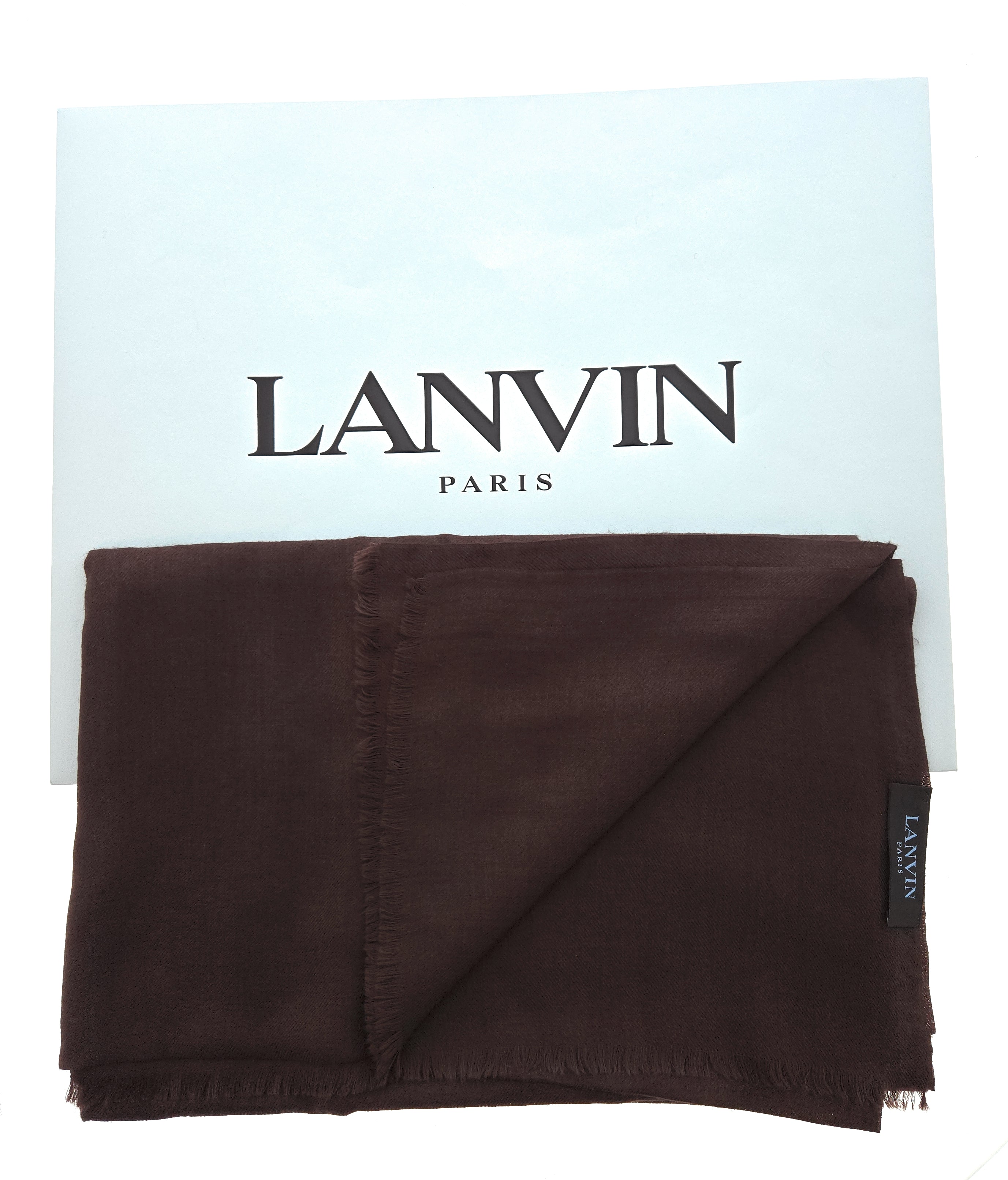 Lanvin 100% Cashmere Scarf – Classic Camel Wrap, Ultra-Soft Luxury